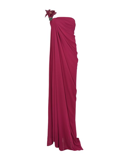 Abito lungo Betina 99036 in crepe e chiffon TARIK EDIZ | 99036SANGRIA